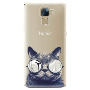 Plastové puzdro iSaprio - Crazy Cat 01 - Huawei Honor 7 vyobraziť