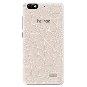 Plastové puzdro iSaprio - Abstract Triangles 03 - white - Huawei Honor 4C vyobraziť