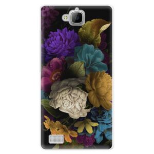 Plastové puzdro iSaprio - Dark Flowers - Huawei Honor 3C vyobraziť