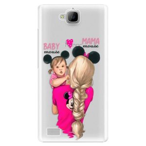 Plastové puzdro iSaprio - Mama Mouse Blond and Girl - Huawei Honor 3C vyobraziť