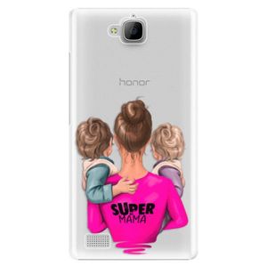 Plastové puzdro iSaprio - Super Mama - Two Boys - Huawei Honor 3C vyobraziť