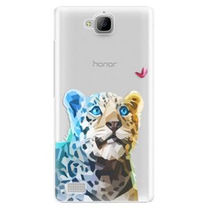 Plastové puzdro iSaprio - Leopard With Butterfly - Huawei Honor 3C vyobraziť