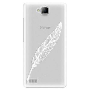 Plastové puzdro iSaprio - Writing By Feather - white - Huawei Honor 3C vyobraziť