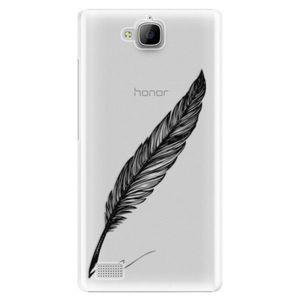 Plastové puzdro iSaprio - Writing By Feather - black - Huawei Honor 3C vyobraziť
