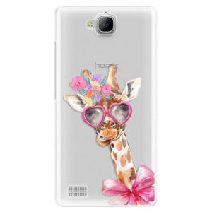 Plastové puzdro iSaprio - Lady Giraffe - Huawei Honor 3C vyobraziť