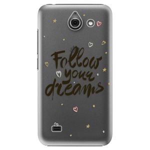 Plastové puzdro iSaprio - Follow Your Dreams - black - Huawei Ascend Y550 vyobraziť
