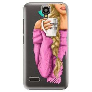 Plastové puzdro iSaprio - My Coffe and Blond Girl - Huawei Ascend Y5 vyobraziť