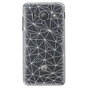 Plastové puzdro iSaprio - Abstract Triangles 03 - white - Huawei Ascend Y300 vyobraziť