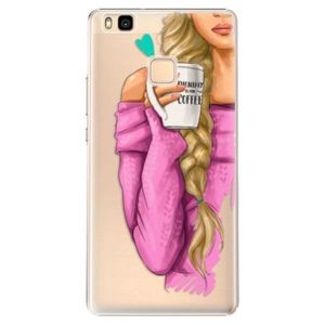 Plastové puzdro iSaprio - My Coffe and Blond Girl - Huawei Ascend P9 Lite vyobraziť
