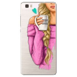 Plastové puzdro iSaprio - My Coffe and Blond Girl - Huawei Ascend P8 Lite vyobraziť