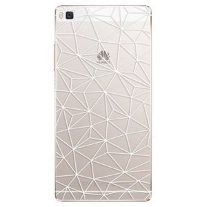 Plastové puzdro iSaprio - Abstract Triangles 03 - white - Huawei Ascend P8 vyobraziť