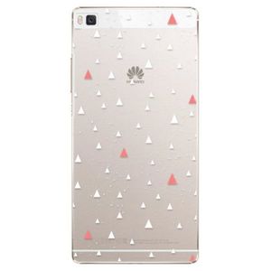 Plastové puzdro iSaprio - Abstract Triangles 02 - white - Huawei Ascend P8 vyobraziť