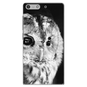 Plastové puzdro iSaprio - BW Owl - Huawei Ascend P7 Mini vyobraziť
