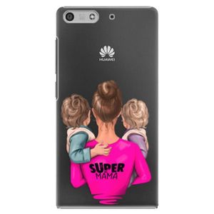 Plastové puzdro iSaprio - Super Mama - Two Boys - Huawei Ascend P7 Mini vyobraziť
