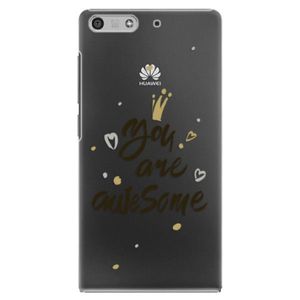 Plastové puzdro iSaprio - You Are Awesome - black - Huawei Ascend P7 Mini vyobraziť