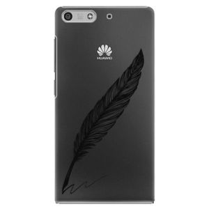 Plastové puzdro iSaprio - Writing By Feather - black - Huawei Ascend P7 Mini vyobraziť