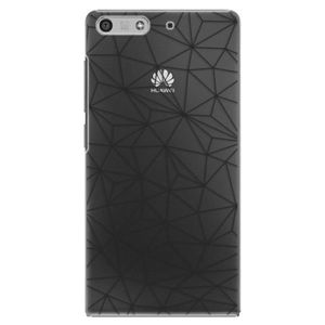 Plastové puzdro iSaprio - Abstract Triangles 03 - black - Huawei Ascend P7 Mini vyobraziť