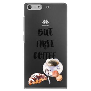 Plastové puzdro iSaprio - First Coffee - Huawei Ascend P7 Mini vyobraziť