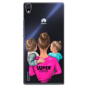 Plastové puzdro iSaprio - Super Mama - Boy and Girl - Huawei Ascend P7 vyobraziť