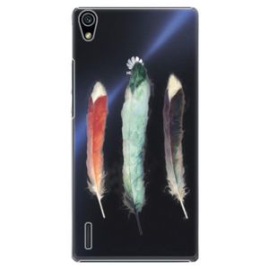 Plastové puzdro iSaprio - Three Feathers - Huawei Ascend P7 vyobraziť