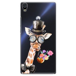 Plastové puzdro iSaprio - Sir Giraffe - Huawei Ascend P7 vyobraziť
