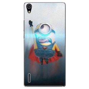 Plastové puzdro iSaprio - Mimons Superman 02 - Huawei Ascend P7 vyobraziť