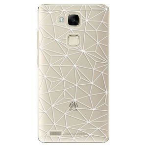 Plastové puzdro iSaprio - Abstract Triangles 03 - white - Huawei Ascend Mate7 vyobraziť