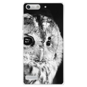 Plastové puzdro iSaprio - BW Owl - Huawei Ascend G6 vyobraziť