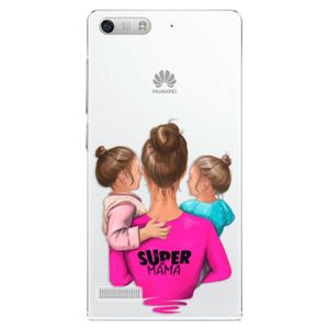 Plastové puzdro iSaprio - Super Mama - Two Girls - Huawei Ascend G6 vyobraziť