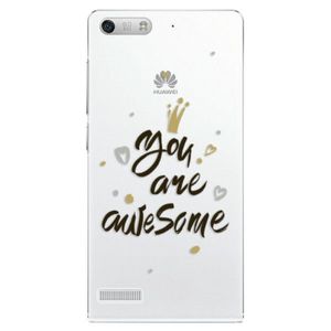 Plastové puzdro iSaprio - You Are Awesome - black - Huawei Ascend G6 vyobraziť