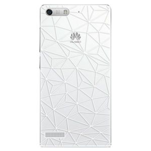 Plastové puzdro iSaprio - Abstract Triangles 03 - white - Huawei Ascend G6 vyobraziť