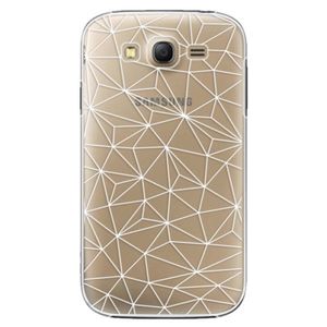 Plastové puzdro iSaprio - Abstract Triangles 03 - white - Samsung Galaxy Grand Neo Plus vyobraziť