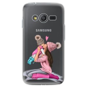 Plastové puzdro iSaprio - Kissing Mom - Brunette and Girl - Samsung Galaxy Trend 2 Lite vyobraziť