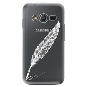 Plastové puzdro iSaprio - Writing By Feather - white - Samsung Galaxy Trend 2 Lite vyobraziť