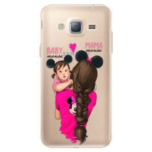 Plastové puzdro iSaprio - Mama Mouse Brunette and Girl - Samsung Galaxy J3 2016 vyobraziť