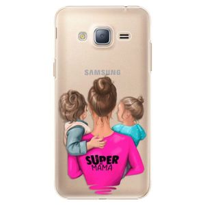 Plastové puzdro iSaprio - Super Mama - Boy and Girl - Samsung Galaxy J3 2016 vyobraziť