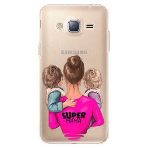 Plastové puzdro iSaprio - Super Mama - Two Boys - Samsung Galaxy J3 2016 vyobraziť