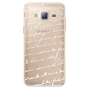 Plastové puzdro iSaprio - Handwriting 01 - white - Samsung Galaxy J3 2016 vyobraziť