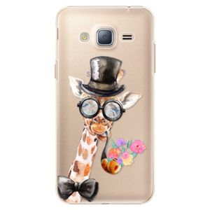 Plastové puzdro iSaprio - Sir Giraffe - Samsung Galaxy J3 2016 vyobraziť