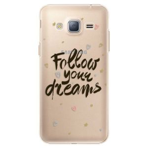 Plastové puzdro iSaprio - Follow Your Dreams - black - Samsung Galaxy J3 2016 vyobraziť