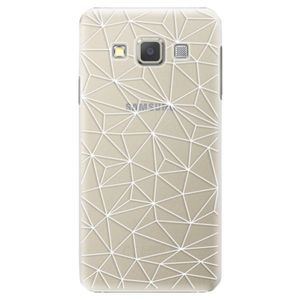 Plastové puzdro iSaprio - Abstract Triangles 03 - white - Samsung Galaxy A7 vyobraziť