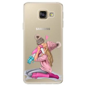 Plastové puzdro iSaprio - Kissing Mom - Blond and Girl - Samsung Galaxy A5 2016 vyobraziť