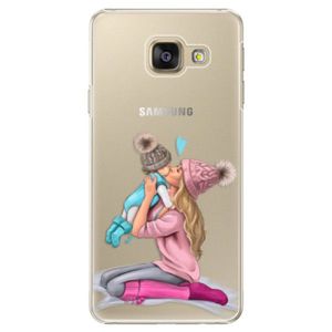 Plastové puzdro iSaprio - Kissing Mom - Blond and Boy - Samsung Galaxy A5 2016 vyobraziť