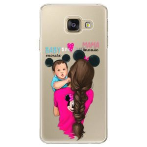 Plastové puzdro iSaprio - Mama Mouse Brunette and Boy - Samsung Galaxy A3 2016 vyobraziť
