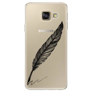 Plastové puzdro iSaprio - Writing By Feather - black - Samsung Galaxy A3 2016 vyobraziť