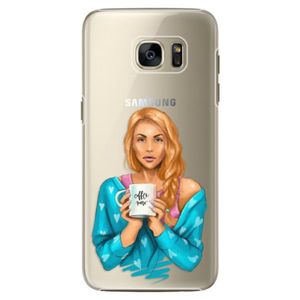 Plastové puzdro iSaprio - Coffe Now - Redhead - Samsung Galaxy S7 Edge vyobraziť