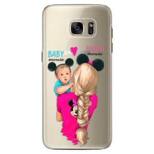 Plastové puzdro iSaprio - Mama Mouse Blonde and Boy - Samsung Galaxy S7 Edge vyobraziť