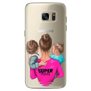Plastové puzdro iSaprio - Super Mama - Boy and Girl - Samsung Galaxy S7 Edge vyobraziť