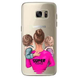 Plastové puzdro iSaprio - Super Mama - Two Boys - Samsung Galaxy S7 Edge vyobraziť