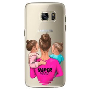 Plastové puzdro iSaprio - Super Mama - Two Girls - Samsung Galaxy S7 Edge vyobraziť
